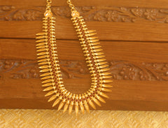 Gold plated Ruby Mulla mottu necklace Tanvi34