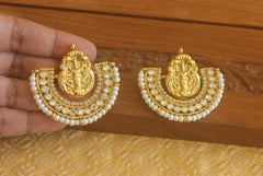 Designer Gold plated Temple earrings Tanvi04