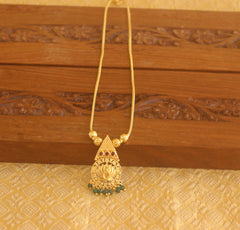 Gold plated Ruby Lotus necklace Tanvi97