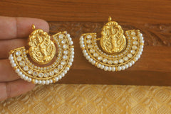 Designer Gold plated Temple earrings Tanvi04