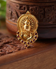 Designer micro plated kathakali pendant Tanvi111