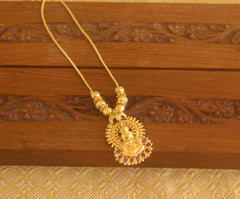 Gold plated Ruby Kathakalli necklace Tanvi98