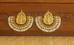 Designer Gold plated Temple earrings Tanvi05