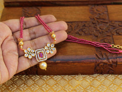 Gold Plated Beads Necklace T2308