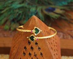 Kerala Style Gold Plated Palakka Kada T2393