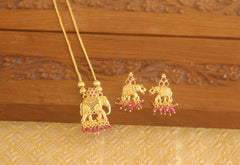 Designer Elephant necklace set Tanvi106