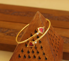 Kerala Style Gold Plated Palakka Kada T2396