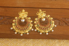 Designer Gold plated Temple earrings Tanvi06