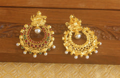Designer Gold plated Temple earrings Tanvi06
