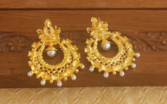 Designer Gold plated Temple earrings Tanvi07