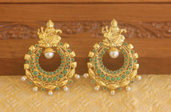 Designer Gold plated Temple earrings Tanvi08