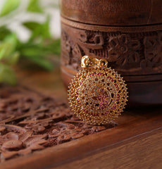Peacock CZ Pendant Tanvi114