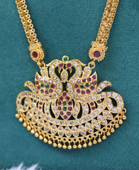 Micro Gold plated peacock necklace Tanvi1124