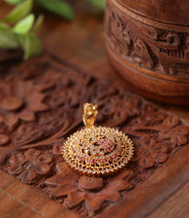 Peacock CZ Pendant Tanvi114