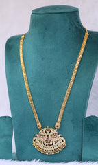 Micro Gold plated peacock necklace Tanvi1124