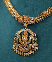 Micro gold plated temple necklace Tanvi1121