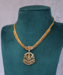 Micro gold plated temple necklace Tanvi1121