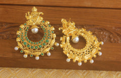 Designer Gold plated Temple earrings Tanvi08