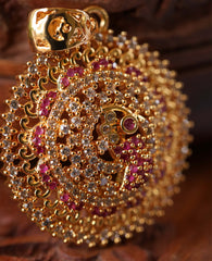 Peacock CZ Pendant Tanvi114