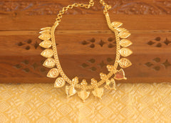 Gold plated Palakka kasu coin necklace Tanvi60