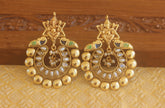 Designer Gold plated Ganesha earrings Tanvi09