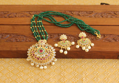 Gold Plated Handmade Beads Necklace Set T2246