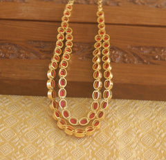 Gold plated Coral necklace Tanvi63