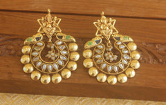 Designer Gold plated Ganesha earrings Tanvi09