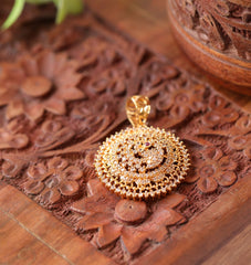 Peacock CZ Pendant Tanvi115