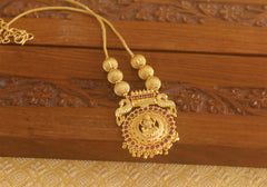 Gold plated temple necklace Tanvi68