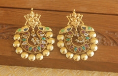 Designer Gold plated Ganesha earrings Tanvi10