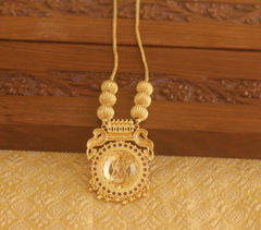 Gold plated temple necklace Tanvi68