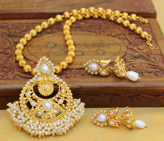 Gold Plated Handmade Stone Necklace Set T2627