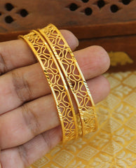 Gold Plated Kerala Bangles T2159