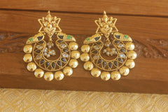 Designer Gold plated Ganesha earrings Tanvi11