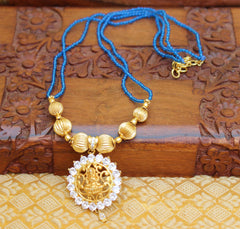 Temple Matte Finish Beads Handmade Necklace T2336