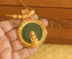 Designer gold plated palakka necklace Tanvi77