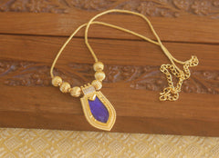 Designer palakka gold plated necklace Tanvi80