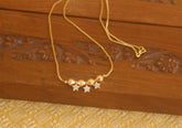 Gold plated stone necklace Tanvi82