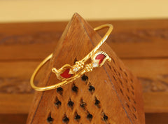 Kerala Style Gold Plated Mango Palakka Kada T2402