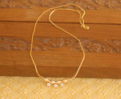 Gold plated stone necklace Tanvi82