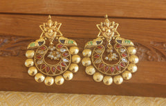 Designer Gold plated Ganesha earrings Tanvi12