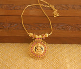Gold plated Palakka Lakshmi necklace Tanvi85