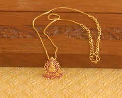Gold plated Lakshmi necklace Tanvi87