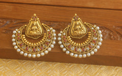 Designer Gold plated Temple earrings Tanvi13