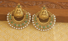 Designer Gold plated Temple earrings Tanvi14