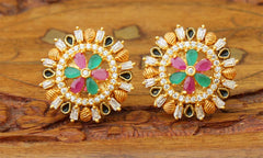 Matte Finish Studs Earrings T2436