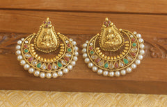 Designer Gold plated Temple earrings Tanvi15