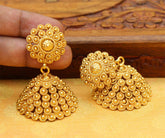 Gold Plated Jhumka Earrings T2576