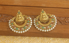 Designer Gold plated Temple earrings Tanvi16